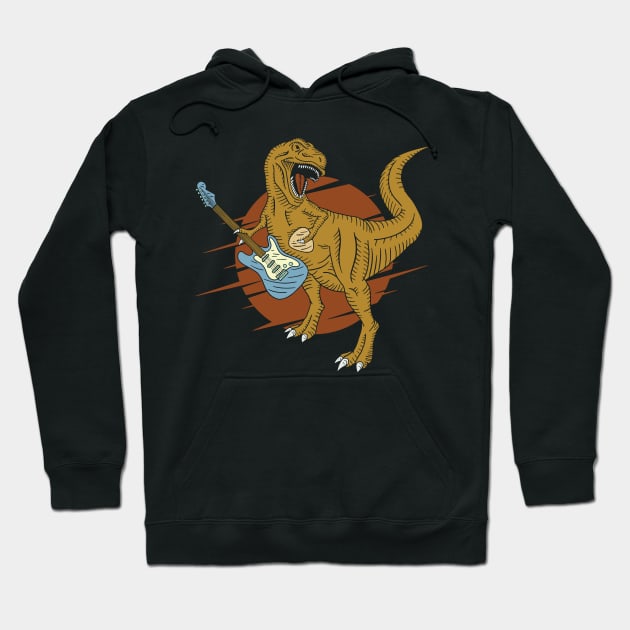 Trex Guitar Hoodie by BrillianD